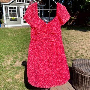 French Connection Brand New Pleated Chiffon Mini Dress Size 12